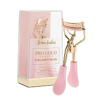 Icona Lashes Eyelash Curler 24K Goldplated Stainless Steel Precision Eye Lash Curler For Lush Luxurious Lashes Silicone Ey