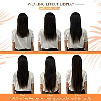 Full Shine Hair Extensions Real Human Hair Clip Ins 14 Inch Chestnut Brown Ombre Brown Mix Platinum Blonde Remy Human Hair Exten