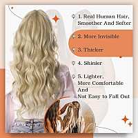 Full Shine Tape In Hair Extensions 24 Inch Double Sided Tape Hair Color 16 Highlighted 22 Blonde Hair Extensions Pu Tape In Hair