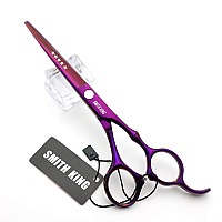 6.0 Inches Professional hair cutting thinning scissors set with razor (Violet)