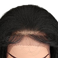 Joedir 24 Straight Yaki Free Part 13X4 Lace Frontal Wigs With Baby Hair Hight Temperature Synthetic Human Hair Feeling Wigs For