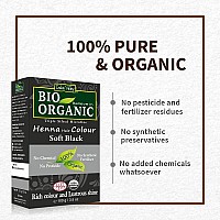 Indus Valley Bio Organic Natural Henna Hair Color For Grey Hairs Soft Black 100Gm