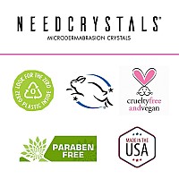 Needcrystals Microdermabrasion Crystals For Machines 2Pack Allnatural Facial Exfoliating Treatment For Dull Or Dry Skin Wrin