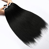 Pre Stretched Braiding Hair Natural Black 208 Packs Braid Crochet Hair Hot Water Setting Professional Soft Yaki Texture 20I