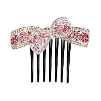 20 Pieces 7 Tooth French Twist Comb Plastic Hair Clip Hair Side Combs Hair Accessory for Women Girls (Black and Brown)