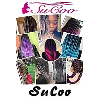 SuCoo Jumbo Braiding Hair Extension Synthetic Kanekalon High Temperature Fiber Crochet Twist Braids Hair With Small Free Gifts 24inch 3pcs/lot