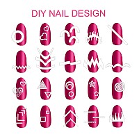 Tailaimei 1768 Pieces 60 Designs French Manicure Nail Stickers Nail Art Tips Guides For Diy Decoration Stencil Tools 36 Sheets