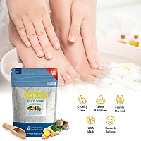 Circulation Foot Soak 128Oz 8Lbs Epsom Salt With Natural Ginger Cypress Eucalyptus And Lavender Essential Oils Plus Vitami