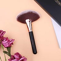 Docolor Fan Brush Finishing Powder Brush Multiuse Brush For Face And Body Professional Highlighting Blush Powder Bronzer Cheekb