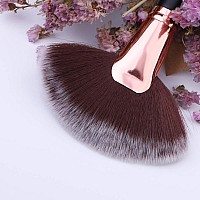 Docolor Fan Brush Finishing Powder Brush Multiuse Brush For Face And Body Professional Highlighting Blush Powder Bronzer Cheekb