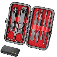 Manicure Set Personal care, Nail clipper Kit Luxury Manicure 8 In 1 Professional Pedicure Set grooming kit gift for Men Husband Boyfriend Parents Women Elder Patient Nail care