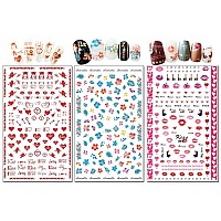 Tailaimei Nail Decals Stickers 1600 Pcs Selfadhesive Tips Diy Nail Art Design Stencil 12 Large Sheets