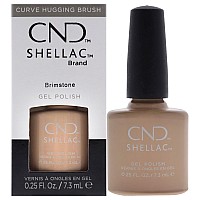 CND Shellac Gel Nail Polish, Brimstone Nude, 0.25