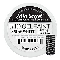 Mia Secret Professional Nail System Uvled Gel Paint 5 Grams Snow White