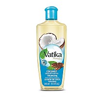 Dabur Vatika Naturals Enriched Coconut Hair Oil Nourishing Formula For Healthy Scalp Soft Manageable And Silky Tresses