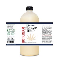 Zatural Hemp Hot Cream With Essential Oil Blend Aloe Hemp And More 32Oz