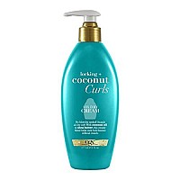 OGX Locking + Coconut Curls Air Dry Cream, No Parabens, 6 oz