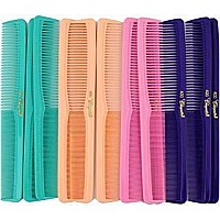 7 Inch All Purpose Hair Comb. Hair Cutting Combs. Barbers & Hairstylist Combs. Fresh Mix 12 Units.