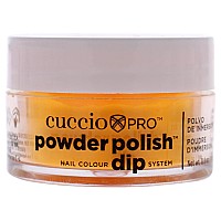 Cuccio Neon Orange Powder Nail Polish 0.5 Oz - Highly Pigmented