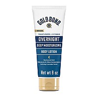 gold Bond Overnight Deep Moisturizing Lotion, 8 oz, Skin Therapy Lotion With calming Lavender Scent