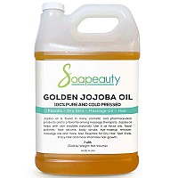 Soapeauty JOJOBA OIL Golden | 100% Natural Golden Jojoba Oil | Cold Pressed | Carrier for Essential Oils, Jojoba oil for Skin, Face & jojoba oil for Hair growth Massage - 7 Lb