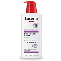 Eucerin Roughness Relief Body Lotion, Unscented Body Lotion for Dry Skin, 169 Fl Oz Pump Bottle