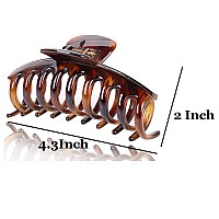 Liasun 43 Jelly Color Hair Claw Clipacrylic Strong Holding Power Hair Clips Hairgrip For Women And Girls Hair Barrettes For M