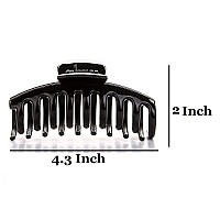 Liasun 43 Jelly Color Hair Claw Clipacrylic Strong Holding Power Hair Clips Hairgrip For Women And Girls Hair Barrettes For