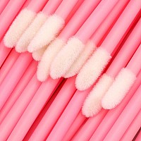 G2Plus 200Pcs Lip Gloss Applicators Disposable Lip Brushes Lipstick Gloss Wands Applicator Perfect Makeup Tool Kits Pink