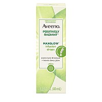 Aveeno Positively Radiant Maxglow Infusion Drops With Moisture Rich Soy Kiwi Complex Hypoallergenic Noncomedogenic Paraben