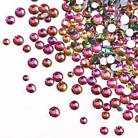 Jollin 3456Pcs Flatback Rhinestones Glass Charms Diamantes Gems Stones For Nail Art 6 Size Ss4Ss12 Fire