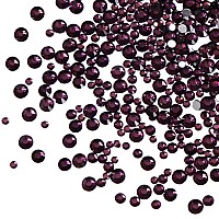 Jollin 3456Pcs Flatback Rhinestones Glass Charms Diamantes Gems Stones For Nail Art 6 Size Ss4Ss12 Amethyst