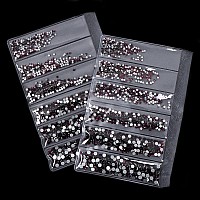 Jollin 3456Pcs Flatback Rhinestones Glass Charms Diamantes Gems Stones For Nail Art 6 Size Ss4Ss12 Amethyst