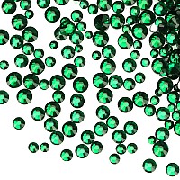 Jollin 3456Pcs Flatback Rhinestones Glass Charms Diamantes Gems Stones For Nail Art 6 Size Ss4Ss12 Dark Green