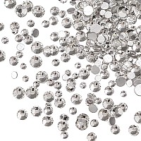 Jollin 3456Pcs Flatback Rhinestones Glass Charms Diamantes Gems Stones For Nail Art 6 Size Ss4Ss12 Crystal