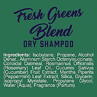 Aveeno Fresh Greens Blend Sulfatefree Dry Shampoo Spray With Rosemary Peppermint Cucumber To Thicken Nourish Volumizing D