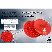 Gbs Shampoo Scalp Massage Brush Grooming Travel Effortless Glide Fine Tooth Durable Material Pack Of 6 Red