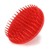 Gbs Shampoo Scalp Massage Brush Grooming Travel Effortless Glide Fine Tooth Durable Material Pack Of 6 Red