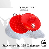 Gbs Shampoo Scalp Massage Brush Grooming Travel Effortless Glide Fine Tooth Durable Material Pack Of 6 Red