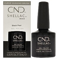 CND Shellac Black Gel Nail Polish, 0.25 fl oz, Long