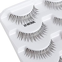 Alice Lashes 110 Natural Hand Knotted False Eyelashes 5 Pairs Multipack