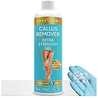 Foot Callus Remover Gel (6Oz) - Callus Remover For Feet - Calloused Feet Remover For Pedicure Supplies, Pedicure Kit - Foot Peel Callus Shaver For Feet By Love Lori