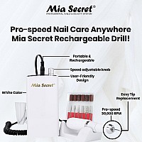 Mia Secret Prospeed Rechargeable Nail Drill Efile For Acrylic Nails Safe And Convenient Manicure And Pedicure Tool For Begin