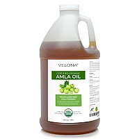 Velona Amla Oil Usda Certified Organic 64 Oz 100 Pure And Natural Carrier Oil Extra Virgin Unrefined Cold Pressed