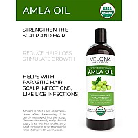 Velona Amla Oil Usda Certified Organic 64 Oz 100 Pure And Natural Carrier Oil Extra Virgin Unrefined Cold Pressed