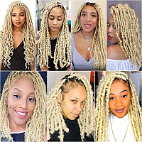 Afro Kinky Twist Crochet Hair Braids Marley Braid Hair 18Inch Senegalese Curly Crochet Synthetic Braiding Hair 3Packs613