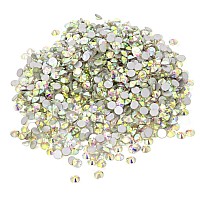 Honbay 1440PCS 5mm ss20 Sparkly Round Flatback Rhinestones Crystals, Non-Self-Adhesive (AB)