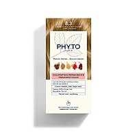 PHYTO Phytocolor Permanent Hair Color, 8.3 Light Golden Blonde, with Botanical Pigments, 100% Grey Hair Coverage, Ammonia-free, PPD-free, Resorcin-free, 0.42 oz.