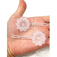 Tara Girls Super Cute Self Hinge Plastic Mulit Design Hair Barrettes Selection 18 Pc Clear Color Sunflower Flower Size 125 In