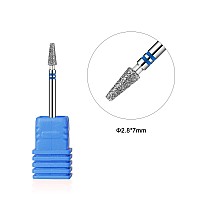 Nmkl38 Small Tapered Barrel Diamond Nail File Drill Bit Cuticle Cleaner Burr Tool For Electric Drill Machine Manicure Pedicure P